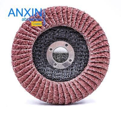 Ceramic Half-Curved Flap Disc for Angle Grinding