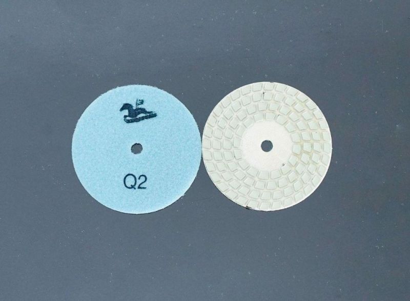 Top Manufacturer Qifeng Power Tools 4 Steps 3 Inch/4 Inch Diamond Resin Bond Dry Polishing Pads for Marble/Granite
