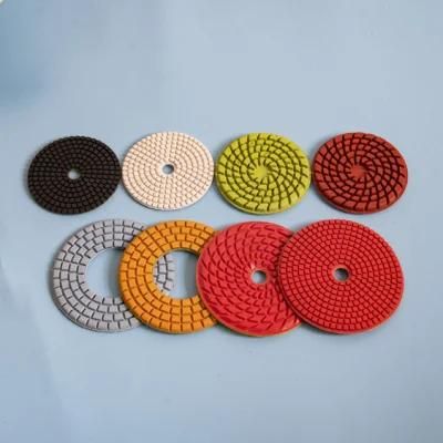 5&quot; 7-Step Big Hole Abrasive Marble&Granite Diamond Tools Wet Polishing Pads