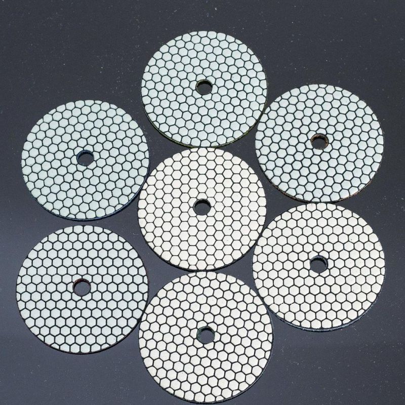 7-Step 6 Inch Abrasive Diamond Dry Grinding&Polishing Pads for Granite&Marble