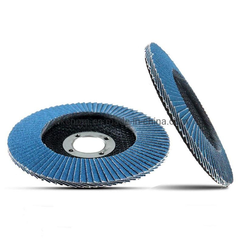 125X22mm 5X7/8inch Grit 180 Diamond Flap Disc High Density Calcined for Metal Grinding Flap Wheel Flap Disc