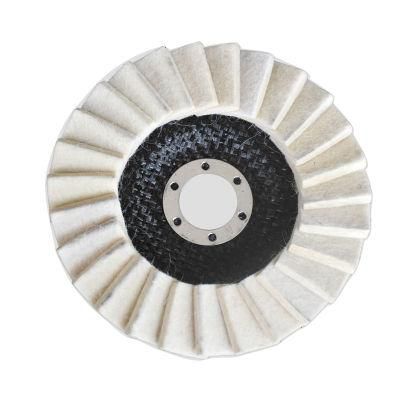 Factory Durability Wool Felt Flap Disc with High Quality as Abrasive Tools for Metal Wood Glass Polishing