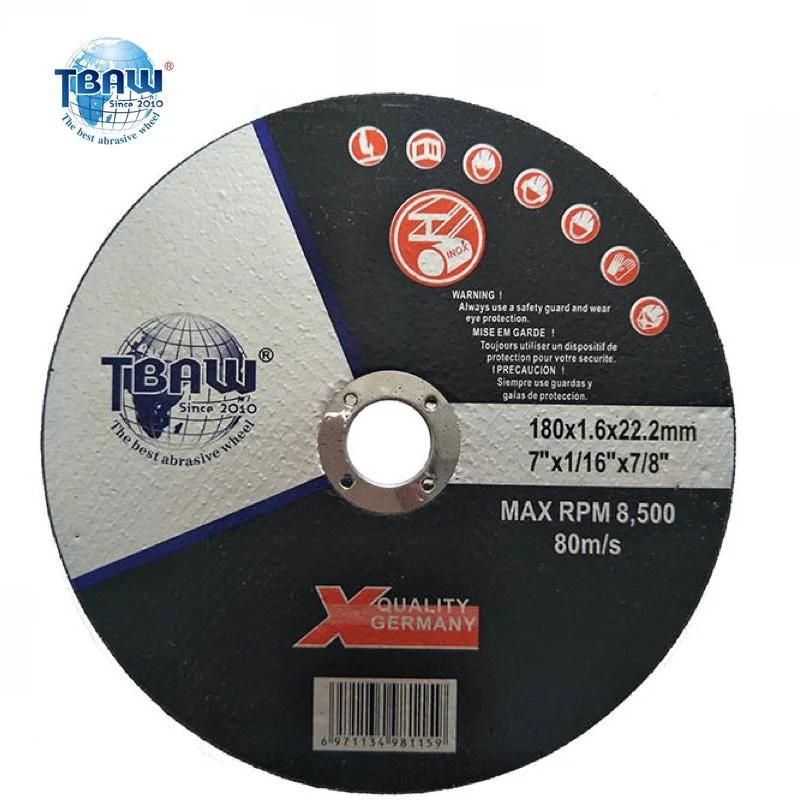 7inch Durable Inox Cutting Wheel for Stainless Steel with Non-Woven Fiber 180*1.6*22mm