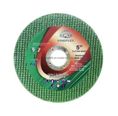 Super Thin Cutting Wheel, 125X1.2X22.23mm, 2nets Green, for Stainless Steel