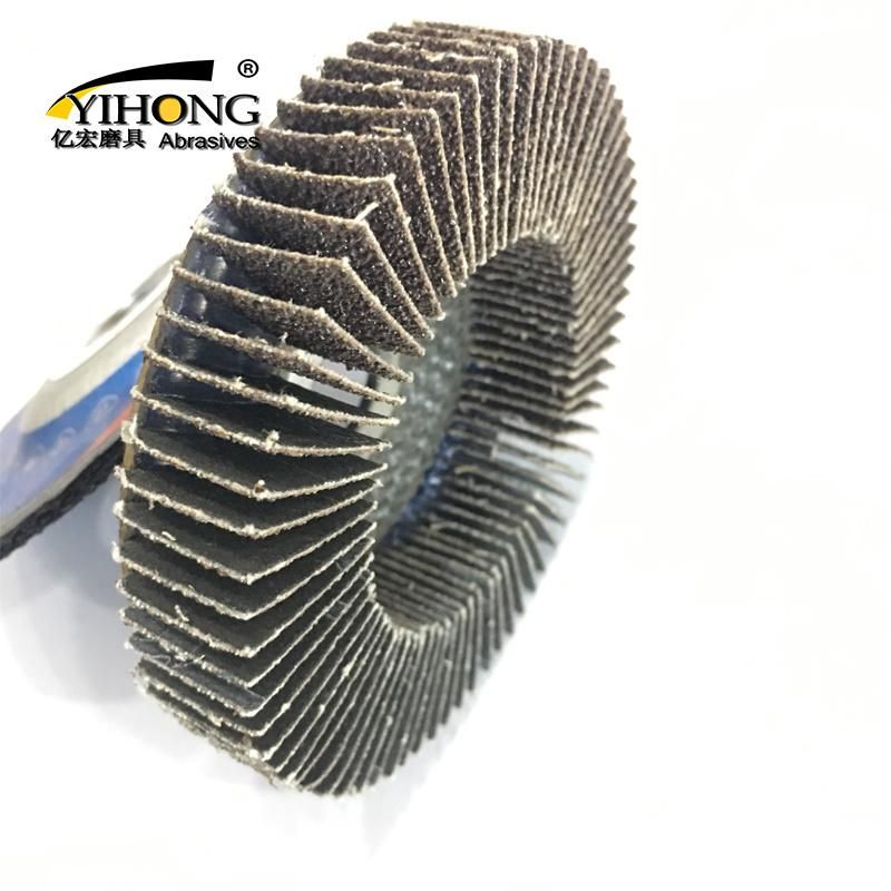 High Quality 100mm/115mm/125mm Aluminium Oxide Vertical Flap Disc for Grinding Stainless Steel and Metal