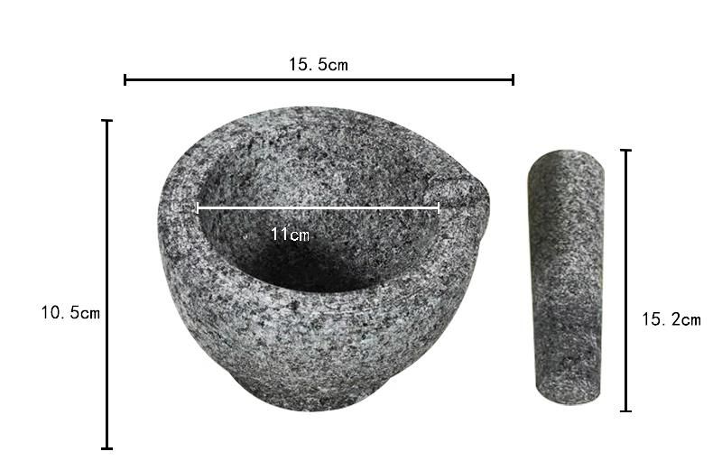 Granite Mortar and Pestle 15.5X10.5cm Manufacturer From China