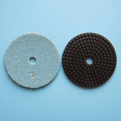 Qifeng Power Tool 4&quot; /100mm 3 Step Wet Polishing Pads Available for Wet Use