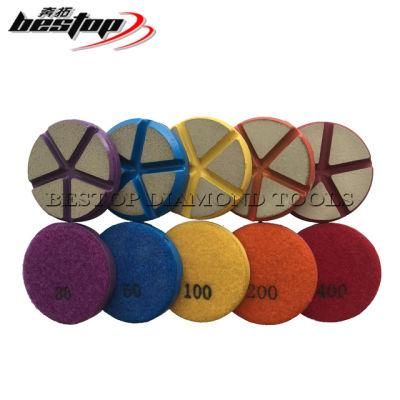 3&quot; Ceramic Bond Transition Polishing Pads for Concrete Scratches Removal