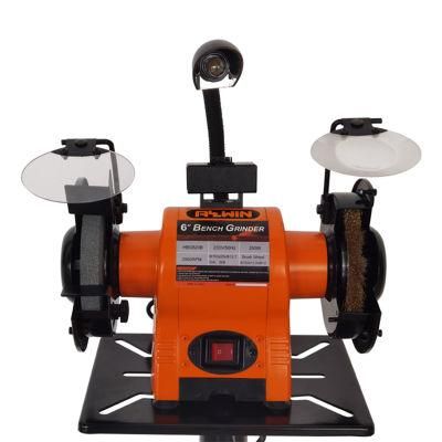 Hot Sale 120V 6 Inch Combo Bench Grinder with Wheel Dresser for DIY