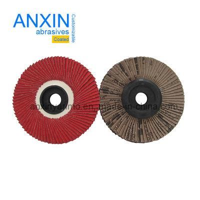 Flexible Flap Disc Ceramic Abrasive Grinding Wheel for Stainless Steel