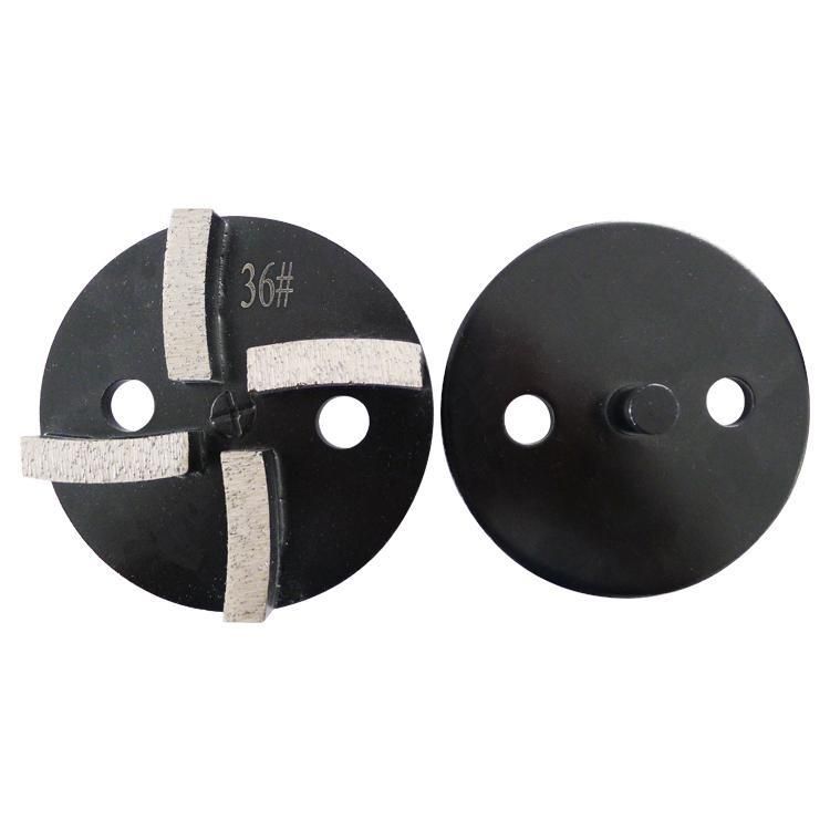 4 Inch D100mm Universal Diamond Grinding Plates with Single Pin Diamond Polishing Disc for Concrete and Terrazzo Floor