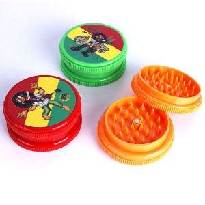 3 Layer Candy-Colored Plastic Portable Tobacco Smoke Grinder