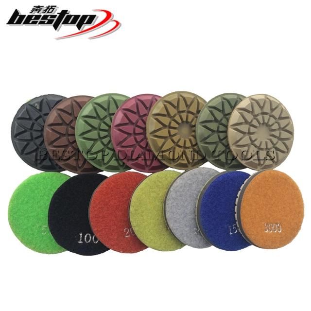 3 Inch Resin Bond Diamond Abrasive Concrete Floor Polishing Pads