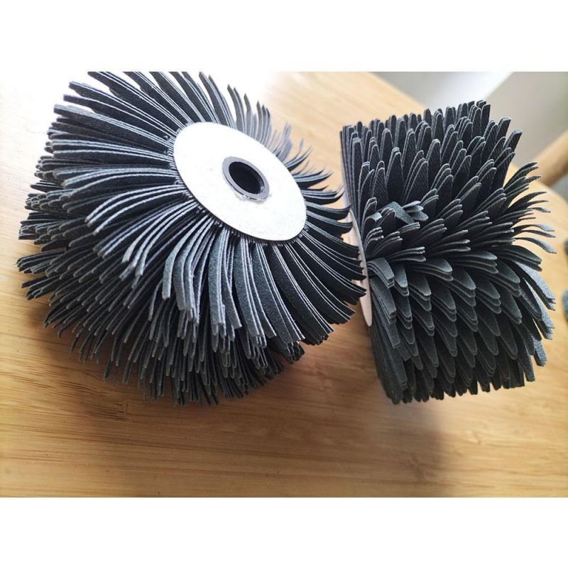 5*112 High Quality Custom Steel Abrasive Wood Push Flap Wheel with Abrasive Sand Cloth