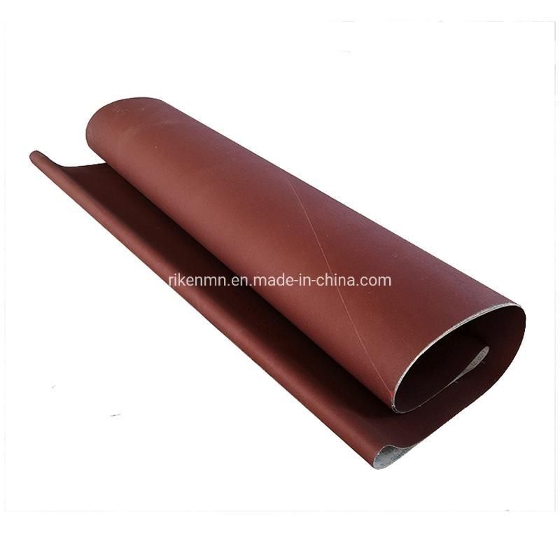 Hot Selling High Efficiency 75mm*533mm Abrasive Paper Roll Sandpaper Belt for Woodworking and Polishing Paints