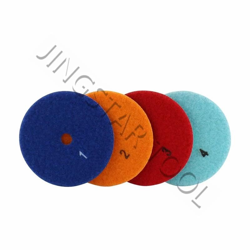 4 Steps Dry Polishing Pad for Granite Quartz Ceramic Concrete and Glass