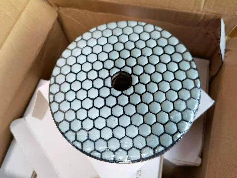 4" Diamond Resin Granite Marble Ceramic Honeycomb Floor Polishing Pad for Buffing