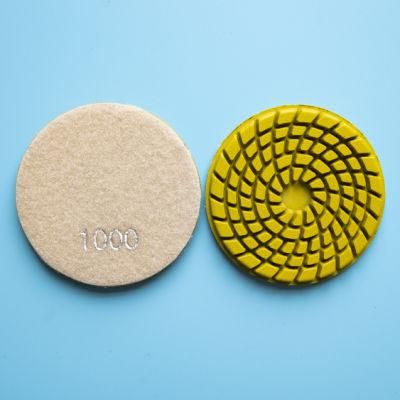 Qifeng Manufacturer Power Tools 7 Steps Wet Polishing Pads for Marble/ Granite