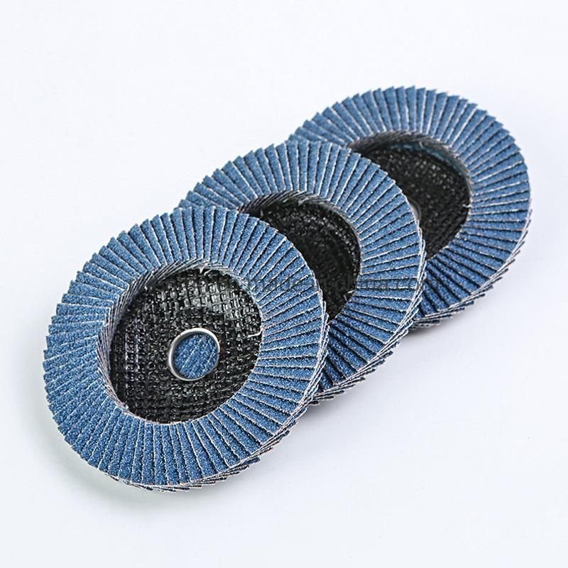 Flap Wheel Abrasive Cloth Zirconia Aluminum Oxid Grinding Disc Disco Flap 4.5" Zirconia Flap Disk