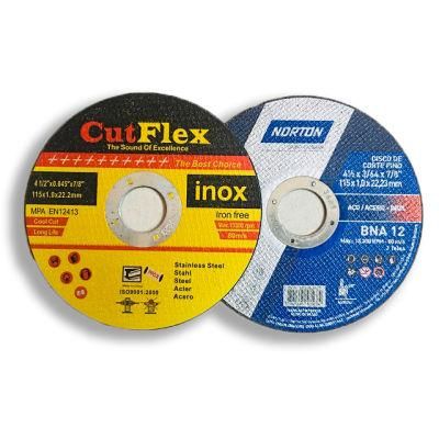 Cutflex High Norton Quality Cutting Disc Metal S/S Iron Brazil Cuttting Disc