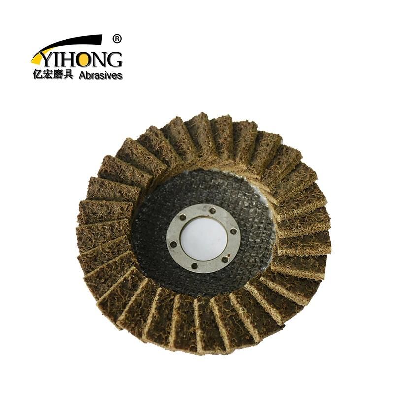 High Quality Premium 115mm Non-Woven Flap Disc for Grinding and Polishing Stainless Steel and Metal