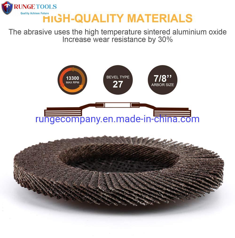 4.5" Inch Power Tools Parts 80 Grits Grinding Wheel Abrasive Sanding Flap Disc for Dry Wall Sander Wood Furniture