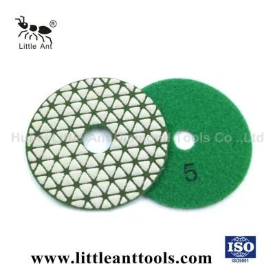 Durable Hexagon Flexible Diamond Dry Polishing Pad for Marble