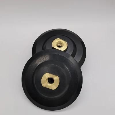 125mm Grinding Tray Sandpaper Backer Pad for Polish Stone Wood Stainless Steel 5 Inch Buffing Disc