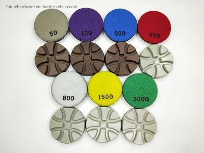 80mm Concrete Floor Resin 7 Steps Copper Bond Polishing Pad