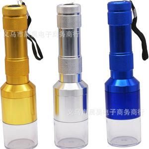 Electric Mill Smoke Grinder Broken Smoke Grinder Aluminum Flashlight Shape