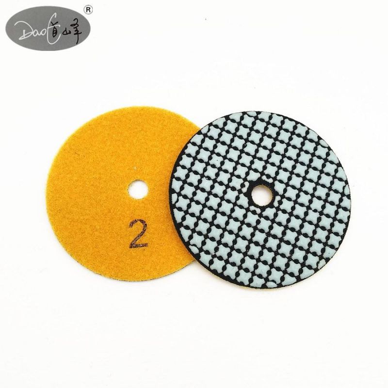 Daofeng 3inch 80mm Dry Polishing Pads for Marble Quartz (Plum)