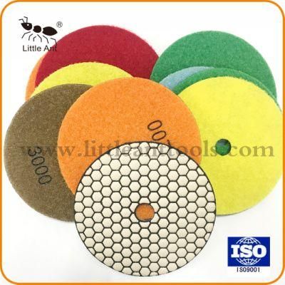 5&quot;/125mm Dry Diamond Floor Polishing Pad Abrasive Tools Grinding Disk for Marble Granite