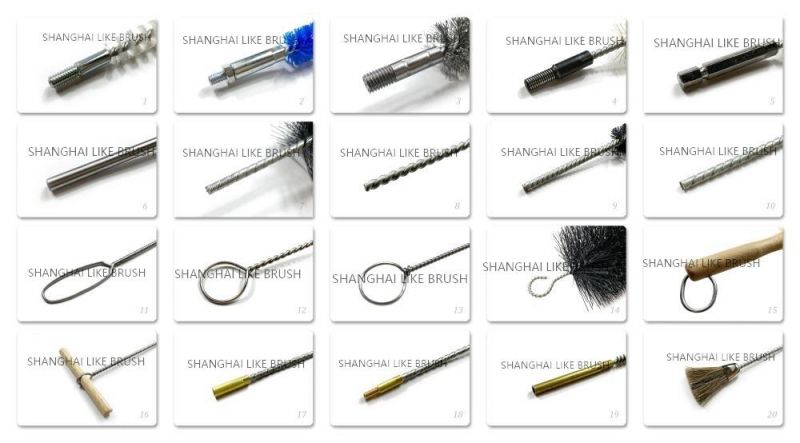 Double Stem Double Spiral Aluminum Oxide Wire Spiral Brushes