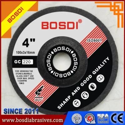 Gc220# Depressed Center Grinding Wheel for Stone, Marble, Indian Red, South African Black and So on, Qualiyt Like Yuri and Xtra Power Quality Wheel