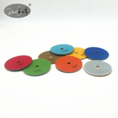 Daofeng 4inch 100mm Diamond Polishing Pads for Granite Marble Quartz