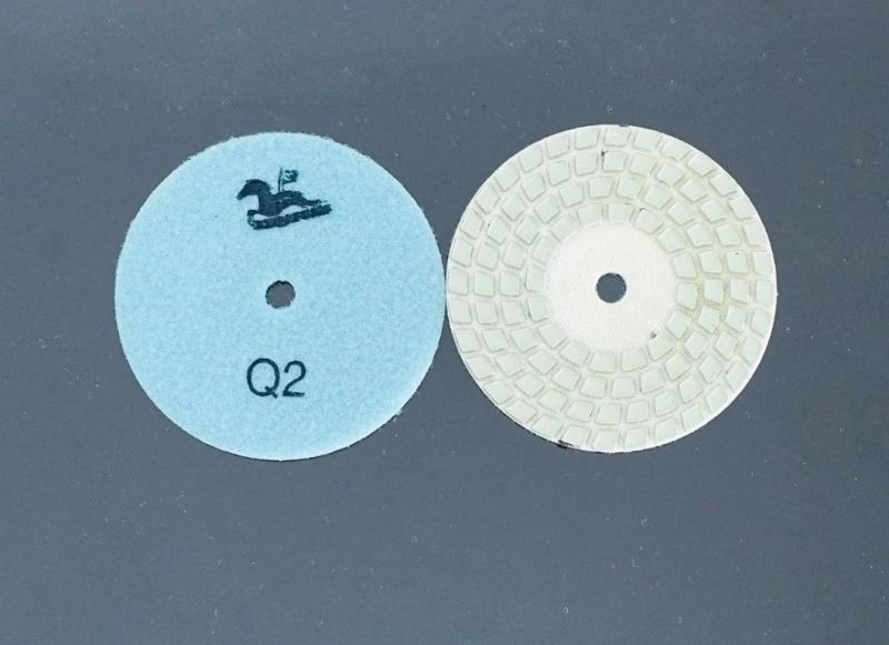 Qifeng 4′ ′ Four-Step Diamond Dry Grinding and Polishing Pads for Nature Stones