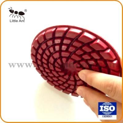 4 Inch 6mm Thickness Diamond Concrete Polishing Pad for Dry/Wet Use