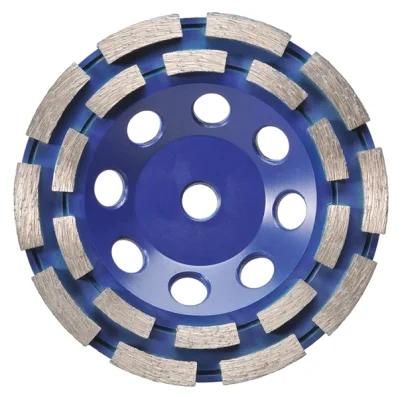 New Type Stone Working Double Row Diamond Cup Grinding Wheel