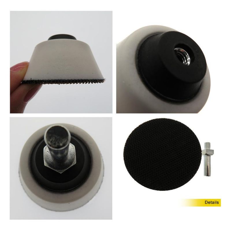 2 Inch 50mm Drill Pad Sanding Pad Hook and Loop Come with 6mm Shank Power Tools Accessories