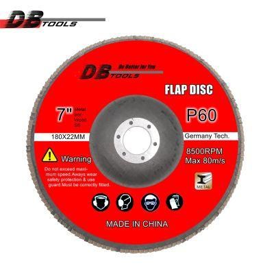 7&quot; 180mm Flap Disc a/O for Wood Metal Grinding Aluminum Oxide