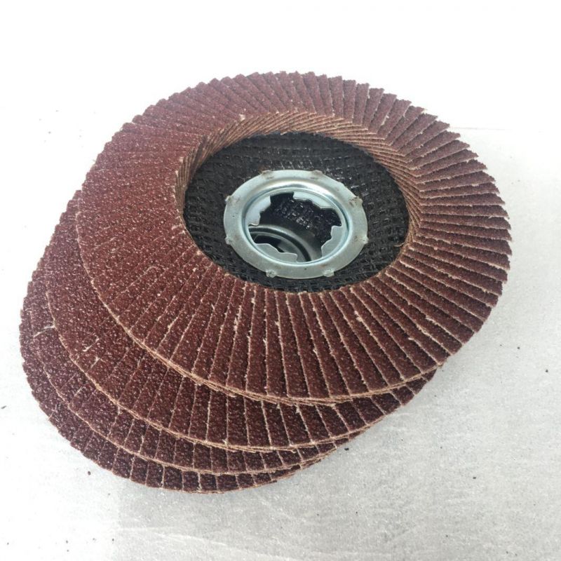 High Quality Premium Wear-Resisting X Lock 115mm/125mm Aluminium Oxide Flap Disc for Grinding Stainless Steel and Metal