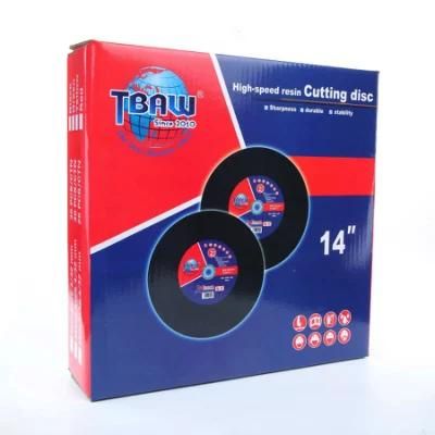 China Economico Disco De Corte 14 Inch 355mm Double Nets Metal Abrasive Cutting Wheel Cut off Disc for Stainless Steel, Tool Steel