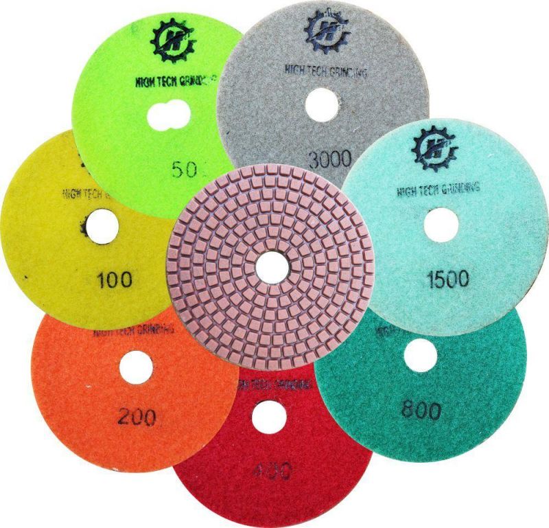 Ce SGS Wet Polishing Resin Sanding Discs Diameter 4inch for Sales