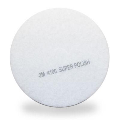 3m 27&quot; Floor Pad White Super Polishing Pad 4100