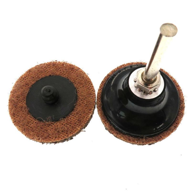 52PCS Sanding Discs Set 2 Inches Quick Change Disc Surface Conditioning Discs with 1/4 Inch Shank Holder for Surface Prep