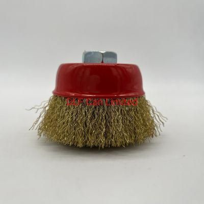 High Quality 3&quot; 75mm Cup Brushes with Thread 5/8&quot;-11