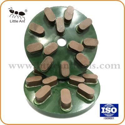 12 Teeth / 1 Cm Working Thickness, Resin Bond Diamond Polishing Plate for Reinforced Granite.