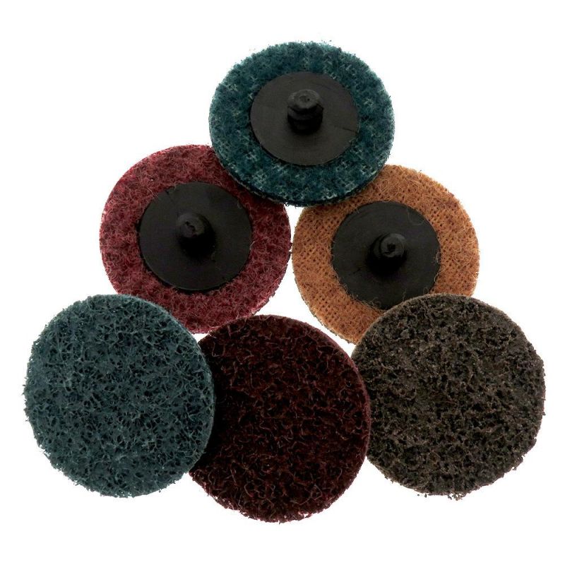 52PCS Sanding Discs Set 2 Inches Quick Change Disc Surface Conditioning Discs with 1/4 Inch Shank Holder for Surface Prep