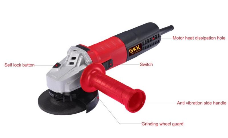 China Factory High Quality Cutting Machine 115/125mm Electric Tools Angle Grinder Electric Tool Power Tool