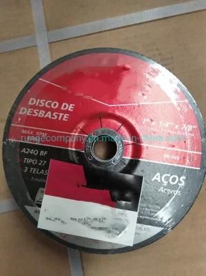 7&quot; Inch 180mm Power Electric Tools Accessories European Three Nets Double Paper Abrasive Resin Grinding Discs